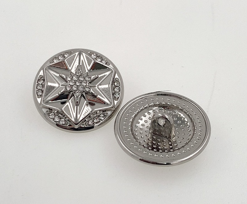 Dekorative skaftknapper – Premium Rhinestone Star Design for moteklær